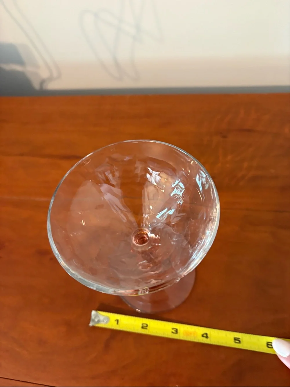 Pink Depression Glass Champagne Coupe Sherbet Glasses Set of 4